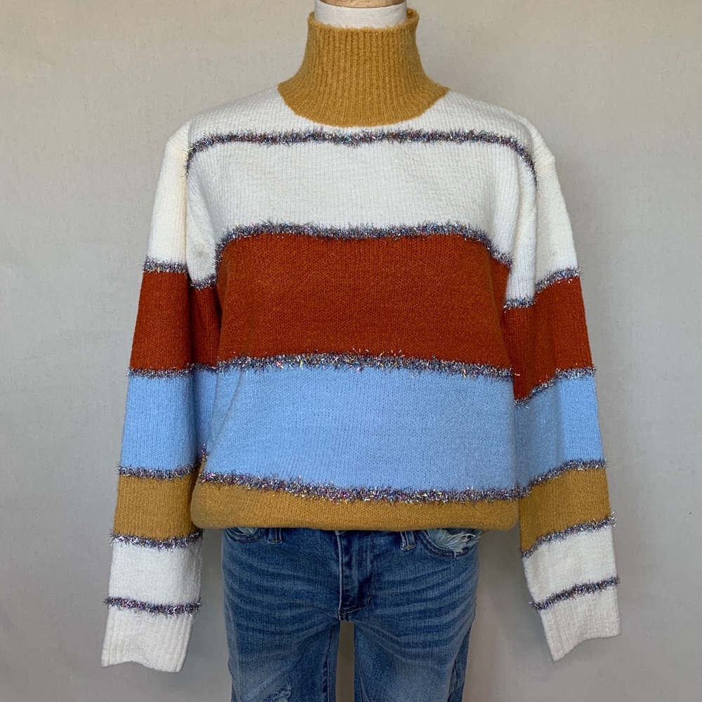 Pullover Mock T Sweater